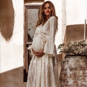 NWOT Coven and Co Pirate Queen Gown Cream Lace